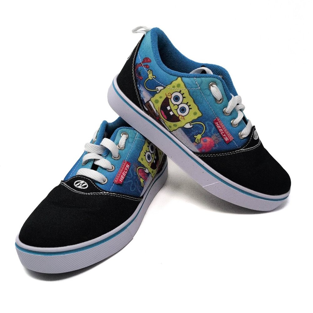 Heelys Pro 20 Prints Spongebob Black Multi Kids Athletic Sneaker Shoe Sz 5 NWOB